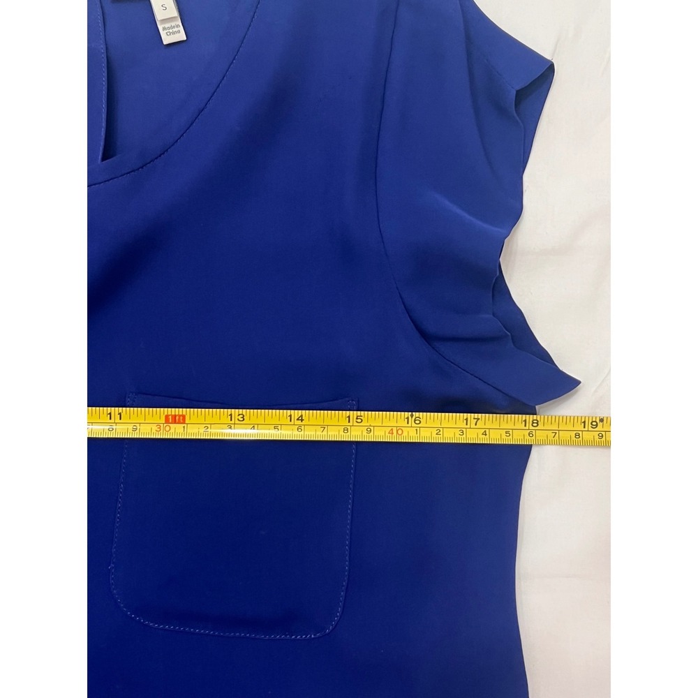 Women's Joie Silk Rancher blouse in cobalt blue size small - Picture 7 of 8